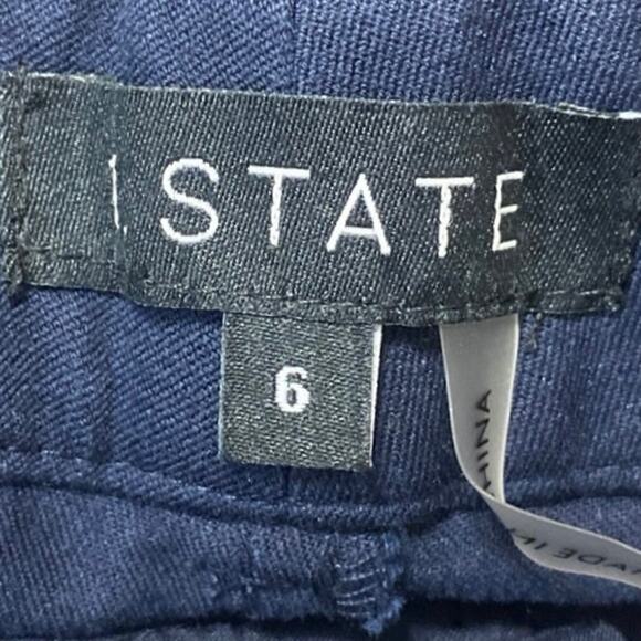 1. State Women's Blue Straight Skinny High Waist Trousers Chino Dress Pants 6 - Picture 4 of 5